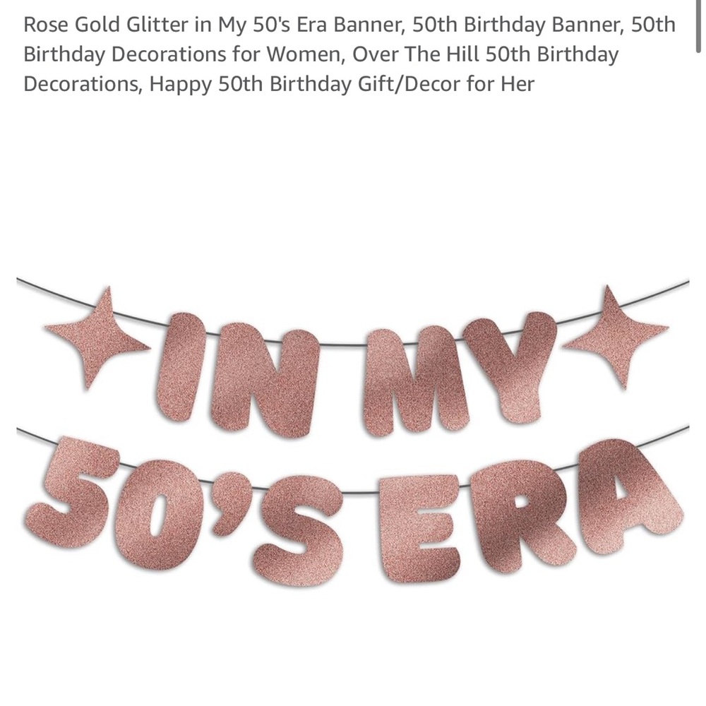 Birthday Decor, Banner | Taylor Swift | “In My 50’s Era” | NWT